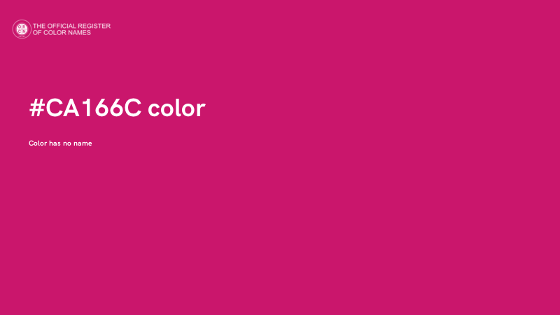 #CA166C color image