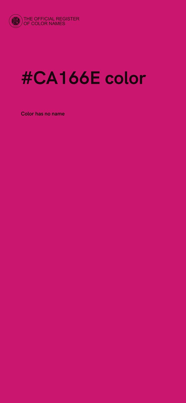 #CA166E color image
