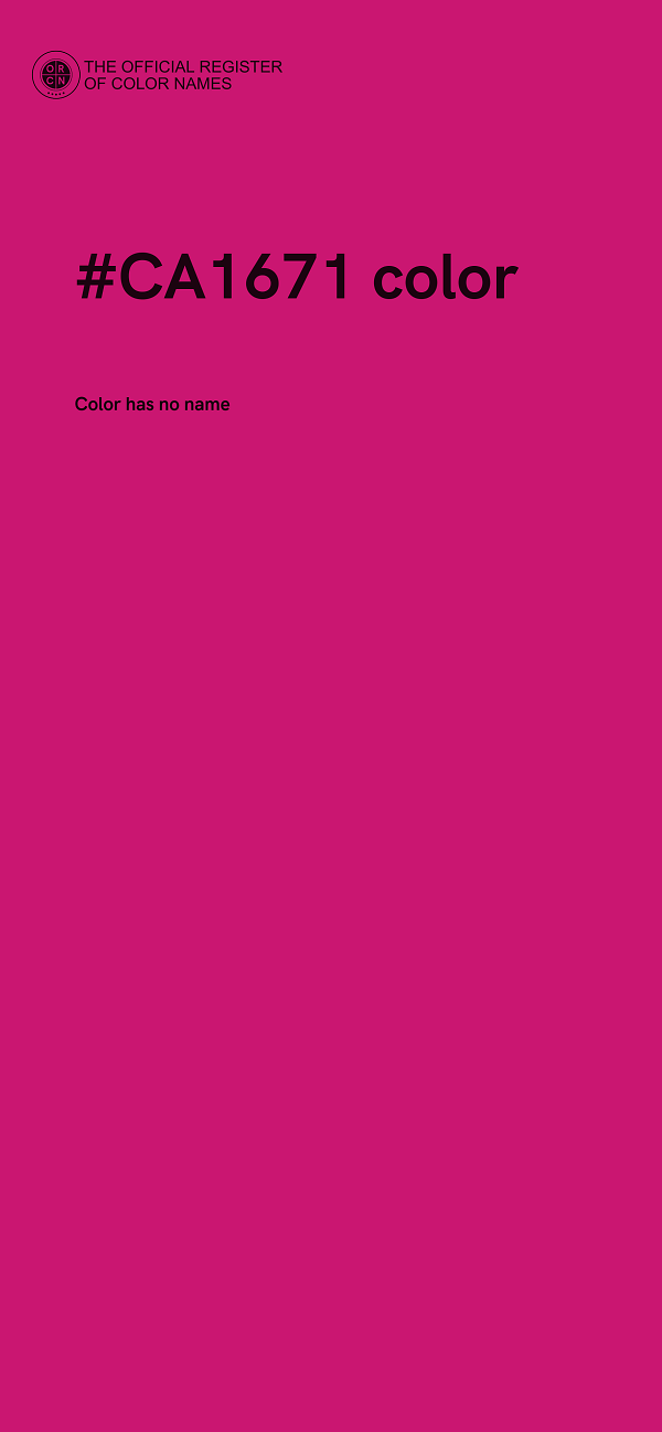 #CA1671 color image