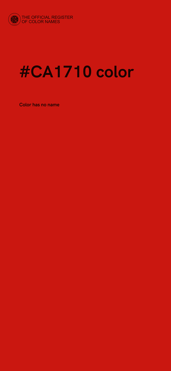 #CA1710 color image