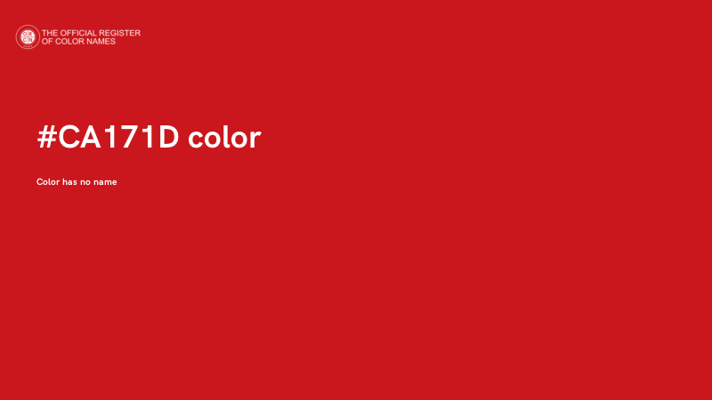 #CA171D color image