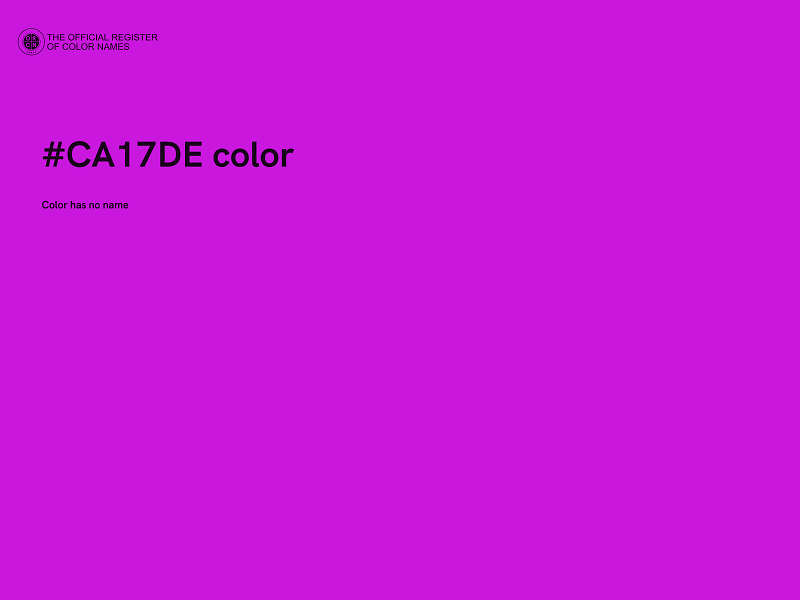 #CA17DE color image