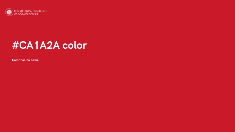 #CA1A2A color image