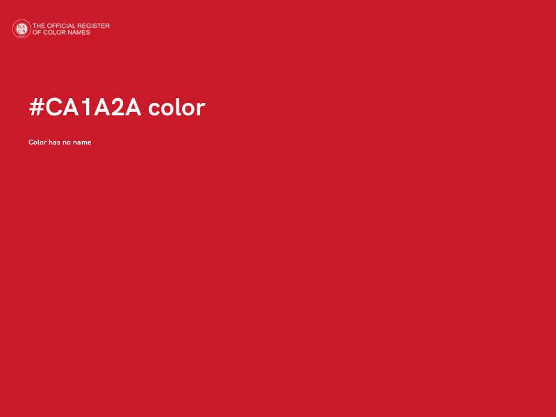 #CA1A2A color image