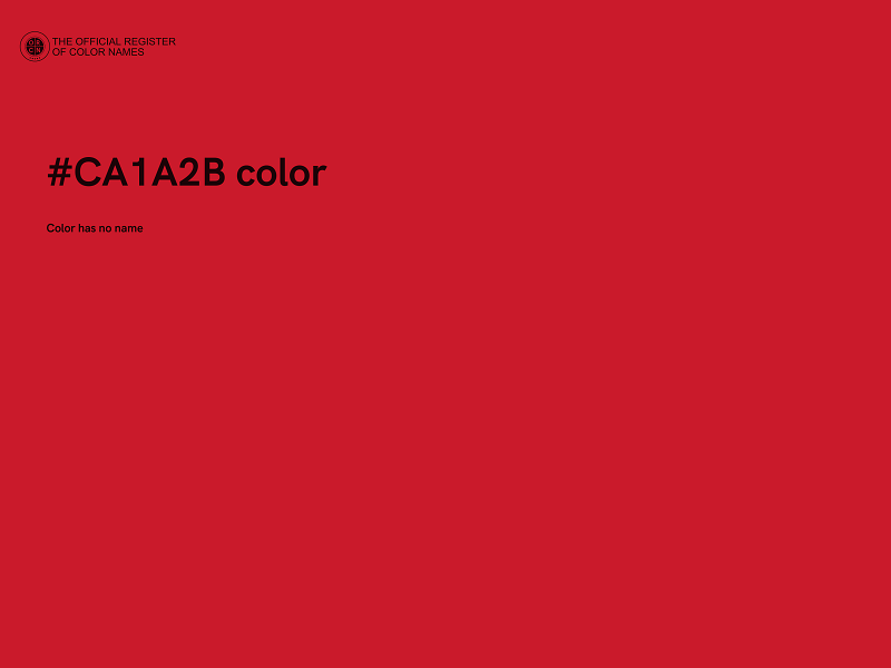 #CA1A2B color image