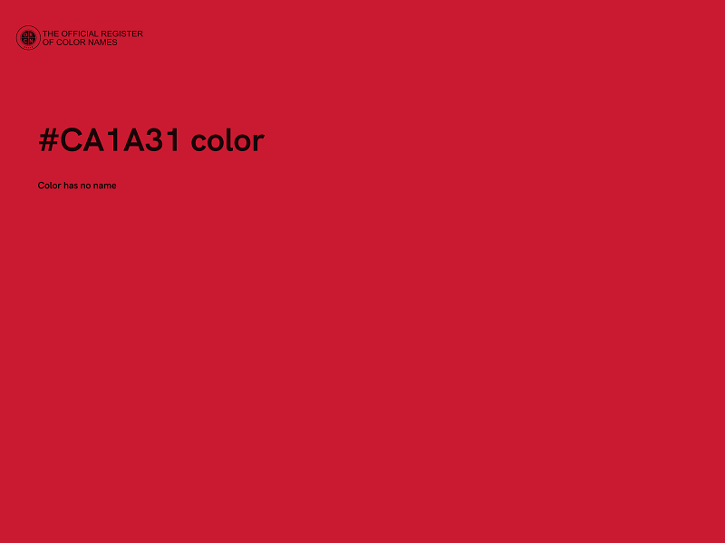 #CA1A31 color image