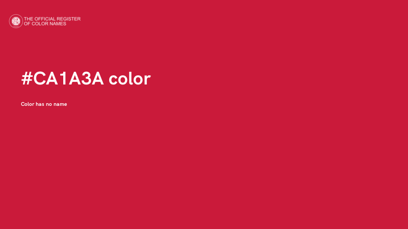 #CA1A3A color image