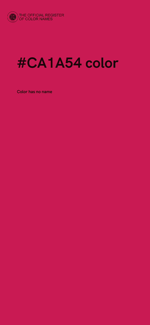 #CA1A54 color image