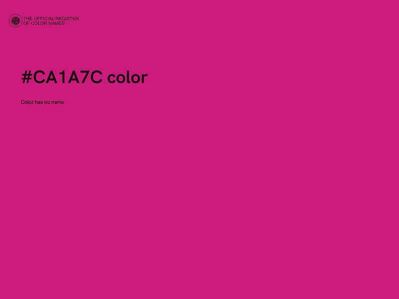 #CA1A7C color image