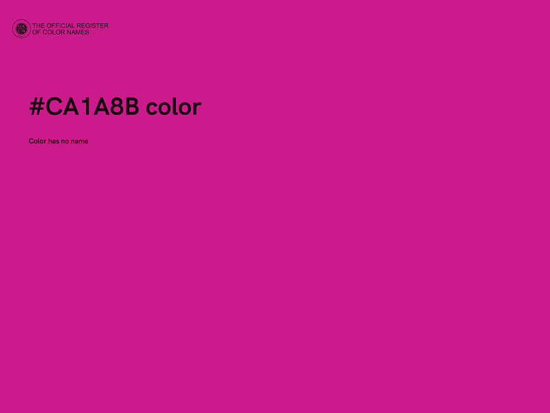 #CA1A8B color image