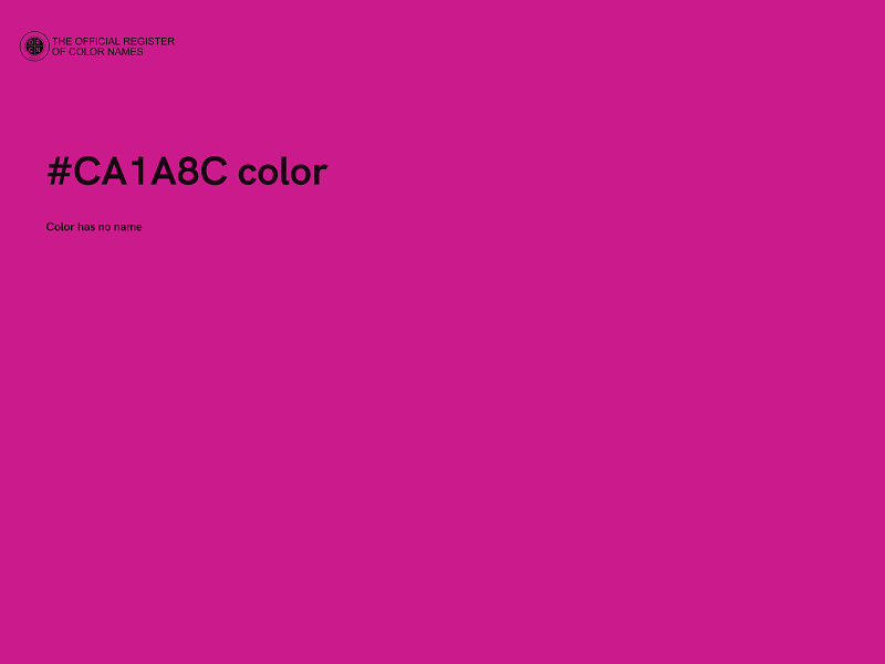 #CA1A8C color image