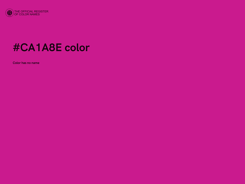 #CA1A8E color image