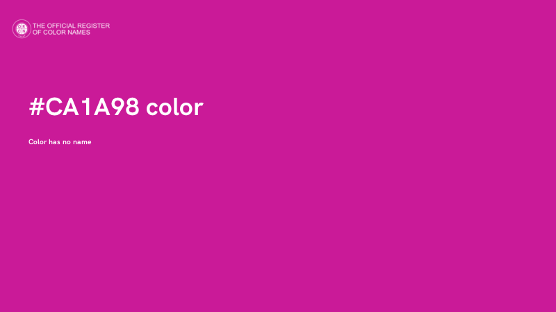 #CA1A98 color image