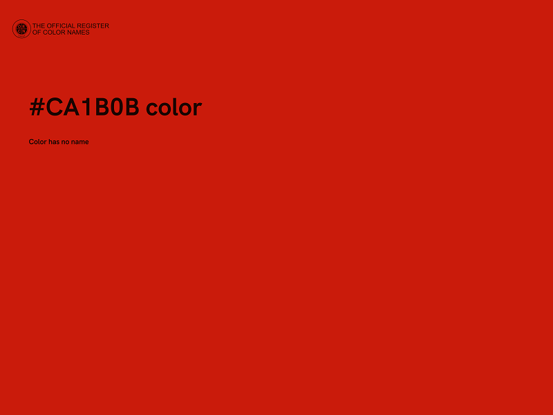 #CA1B0B color image