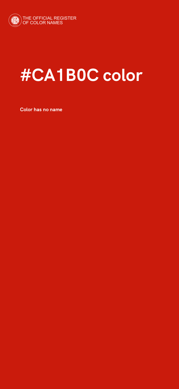 #CA1B0C color image