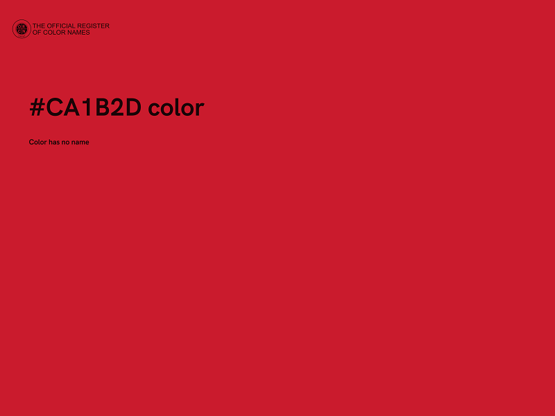 #CA1B2D color image