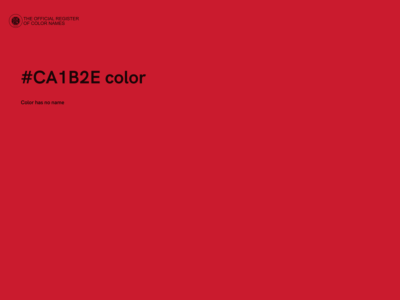 #CA1B2E color image