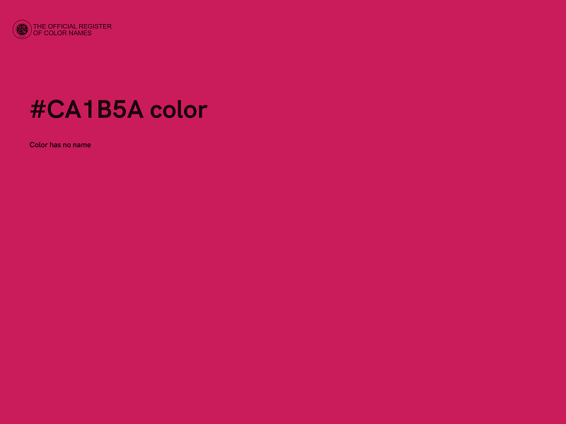#CA1B5A color image