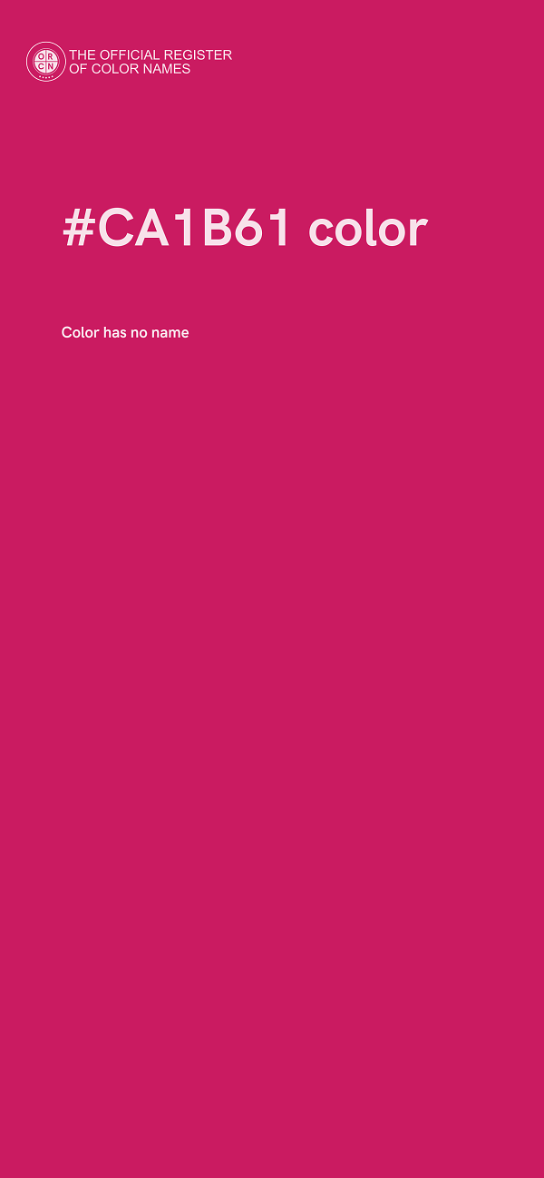 #CA1B61 color image
