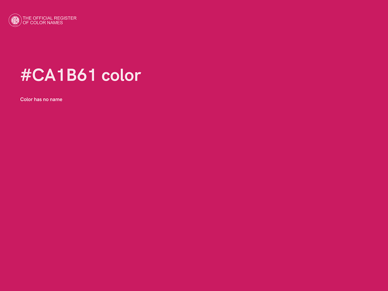 #CA1B61 color image