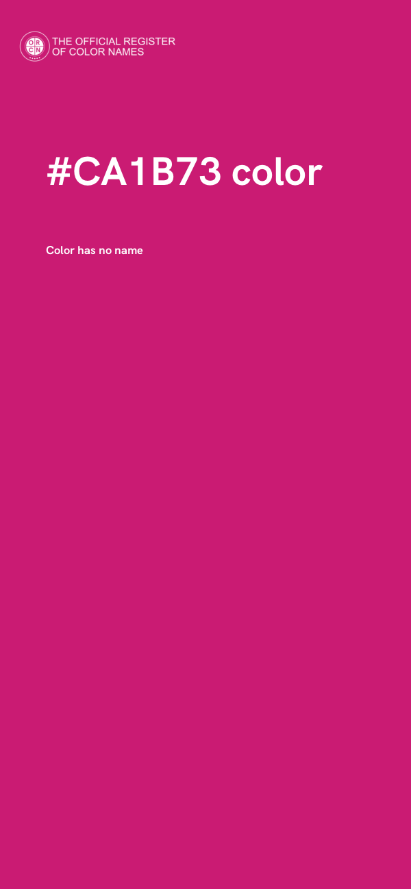 #CA1B73 color image
