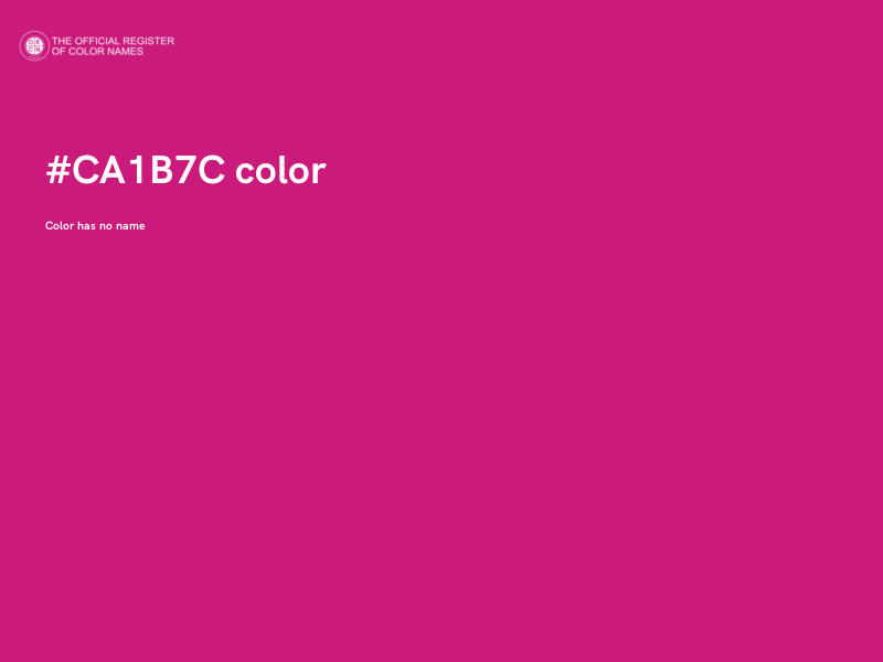 #CA1B7C color image