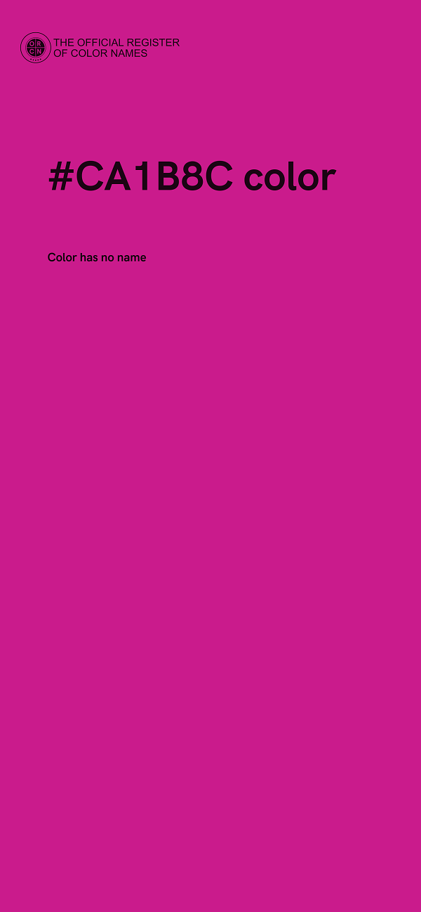 #CA1B8C color image