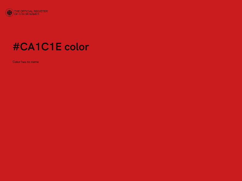 #CA1C1E color image