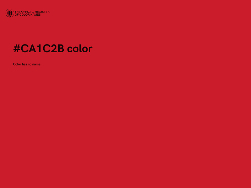 #CA1C2B color image