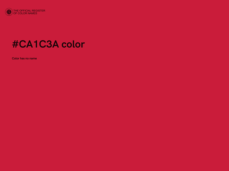 #CA1C3A color image