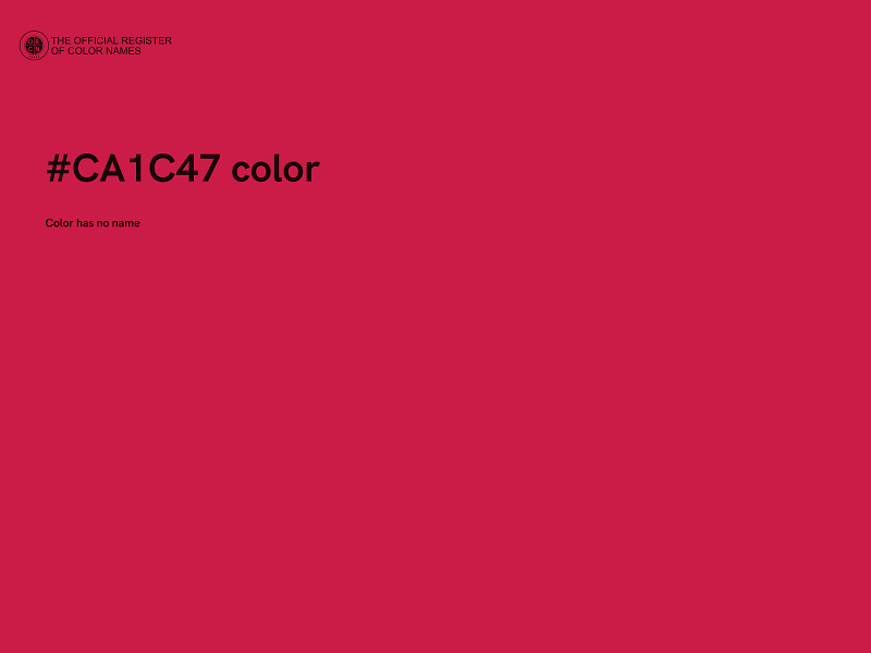 #CA1C47 color image
