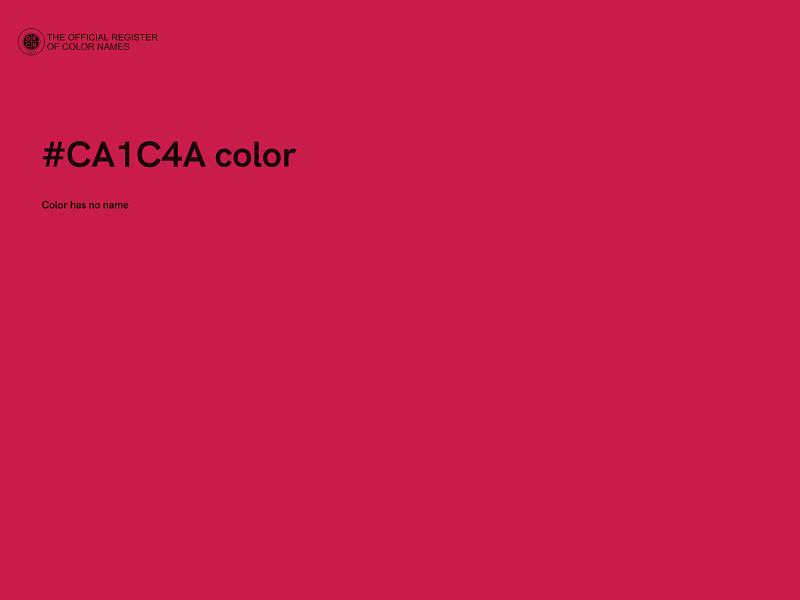 #CA1C4A color image