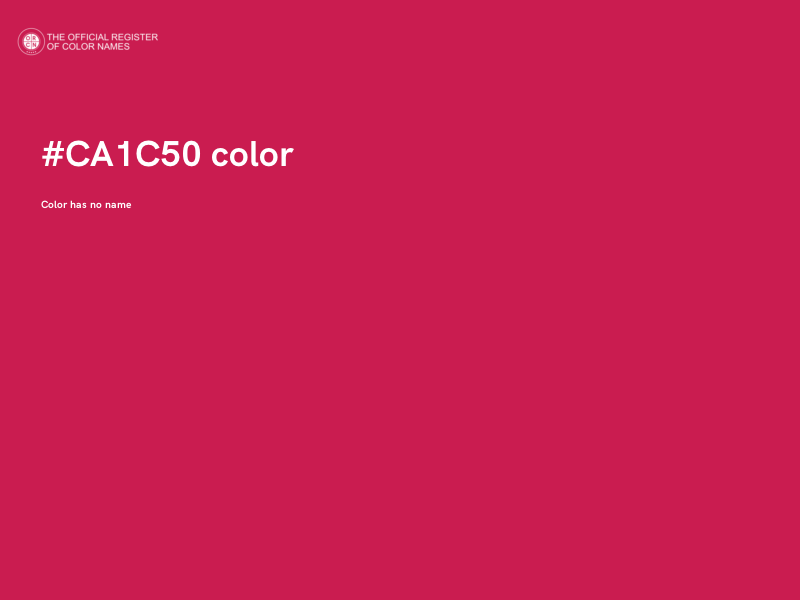 #CA1C50 color image