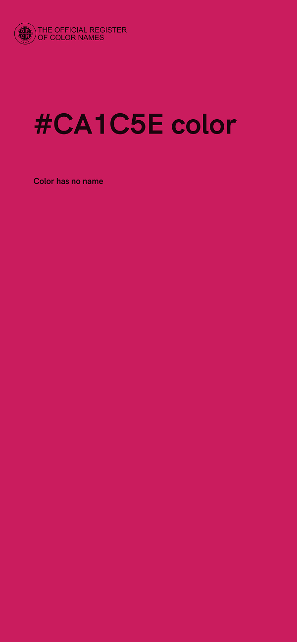 #CA1C5E color image