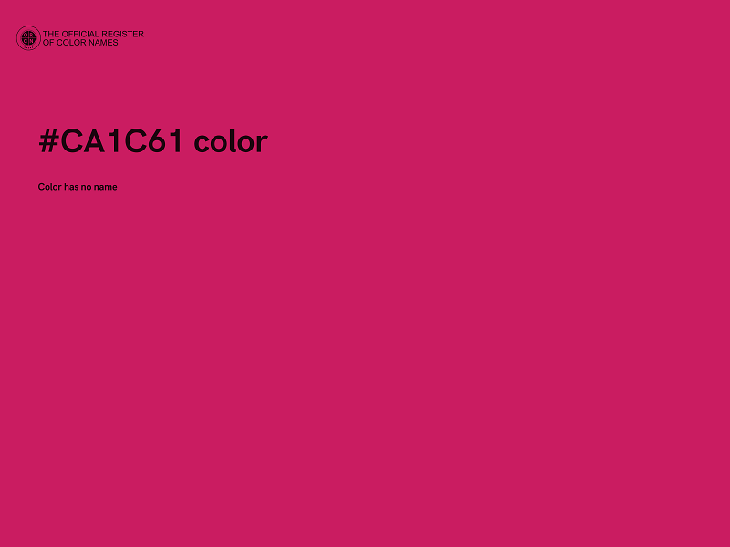 #CA1C61 color image