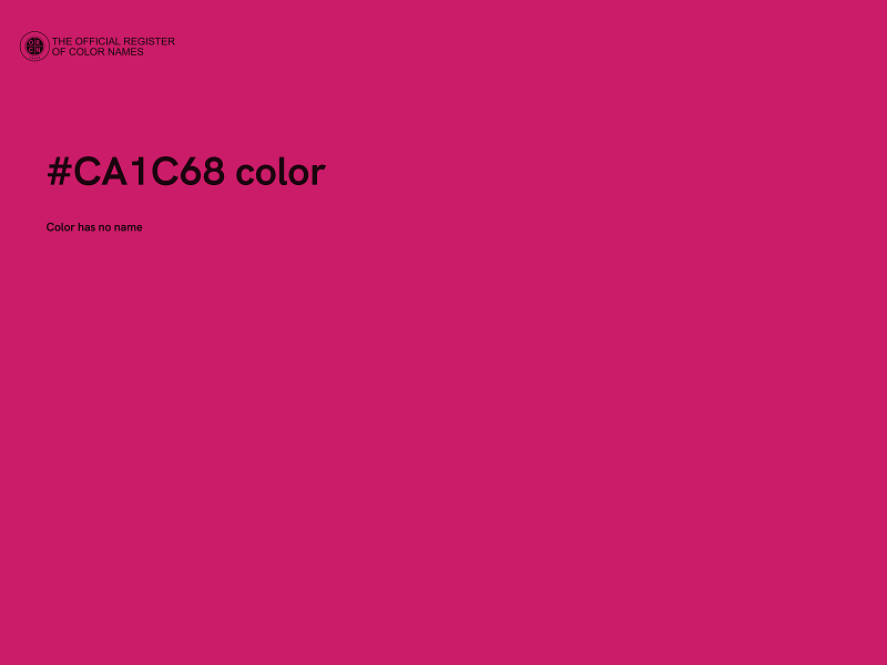 #CA1C68 color image