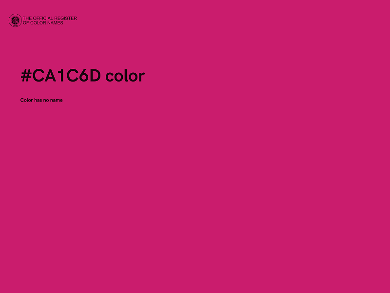 #CA1C6D color image