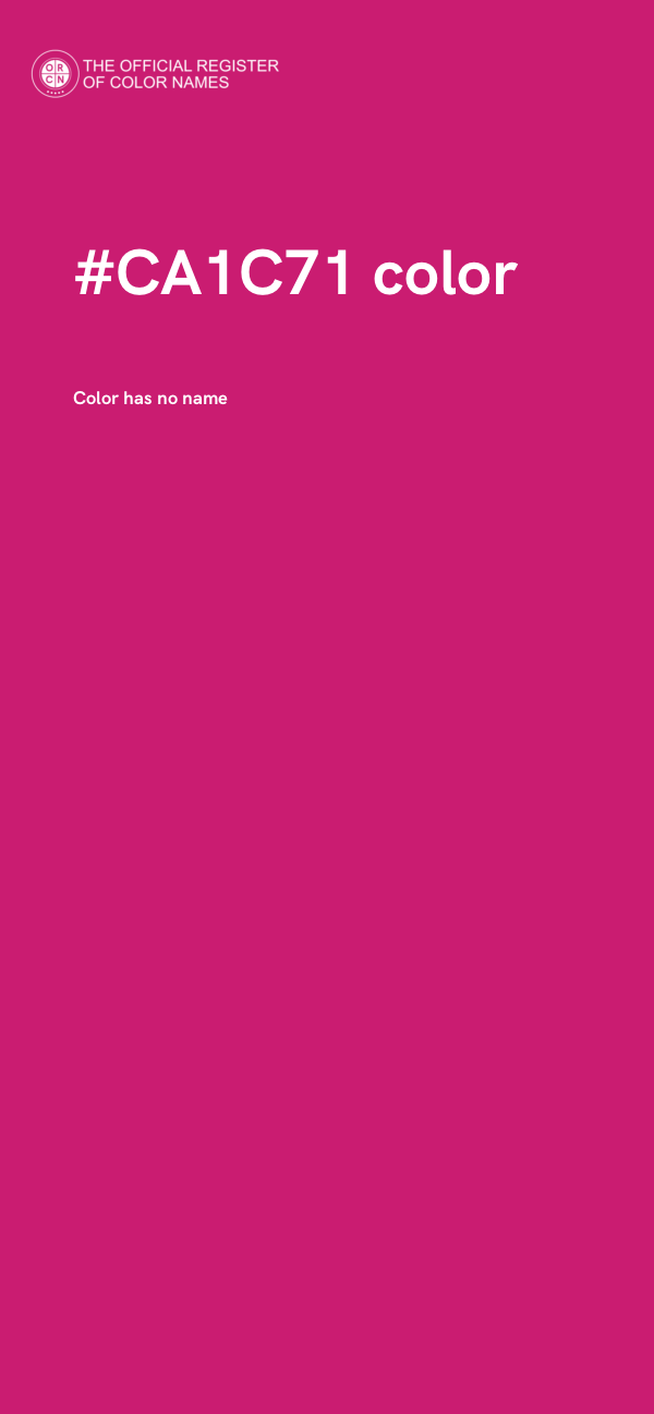 #CA1C71 color image