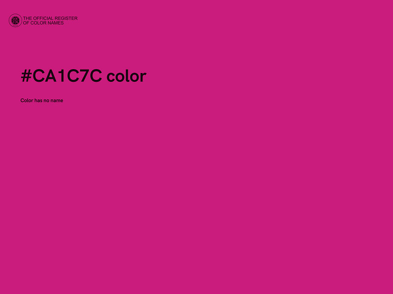 #CA1C7C color image