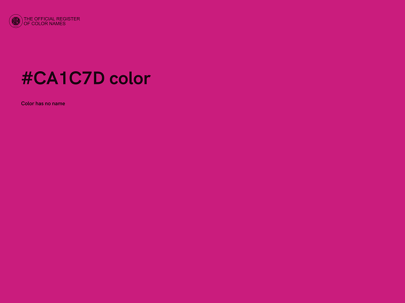 #CA1C7D color image