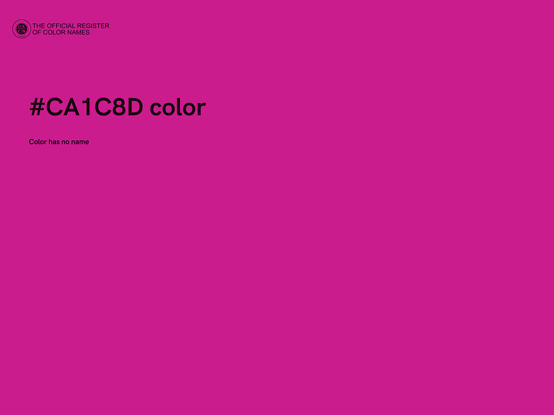 #CA1C8D color image