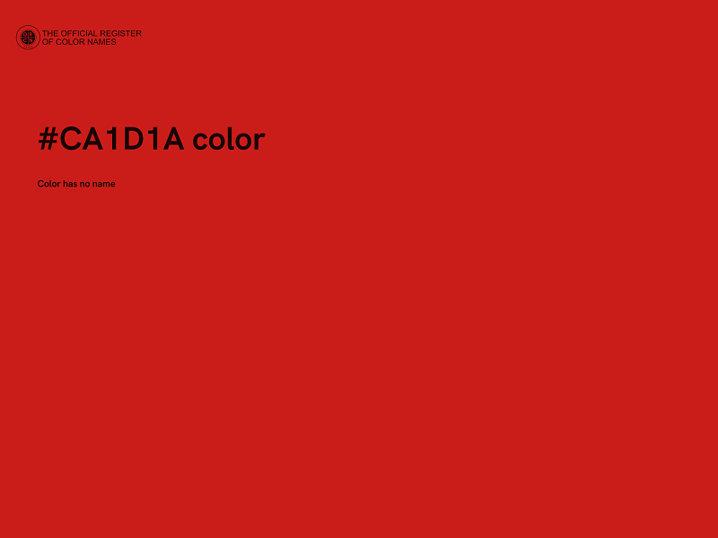 #CA1D1A color image