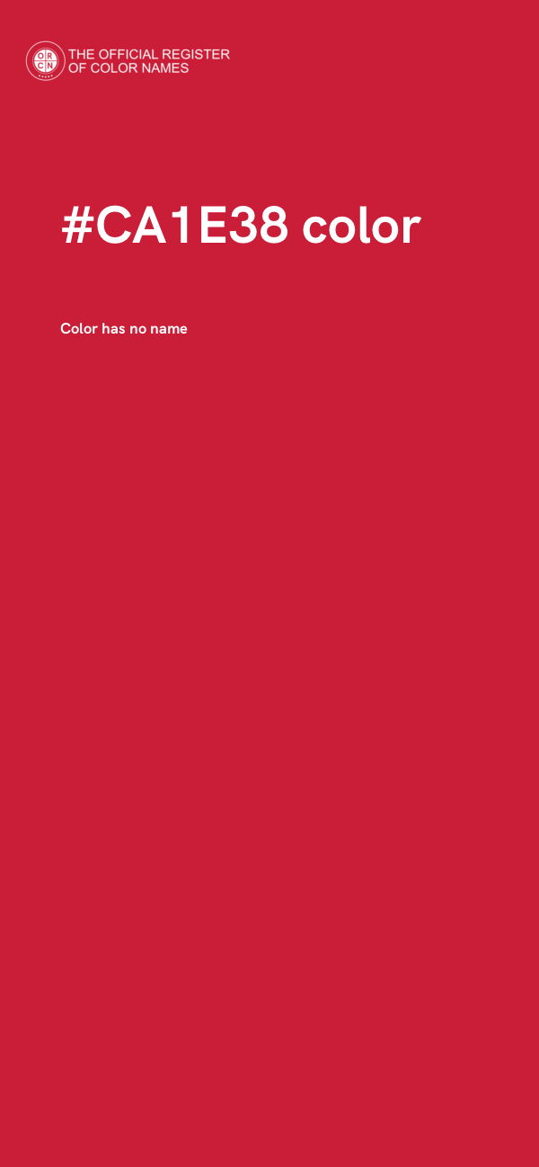 #CA1E38 color image