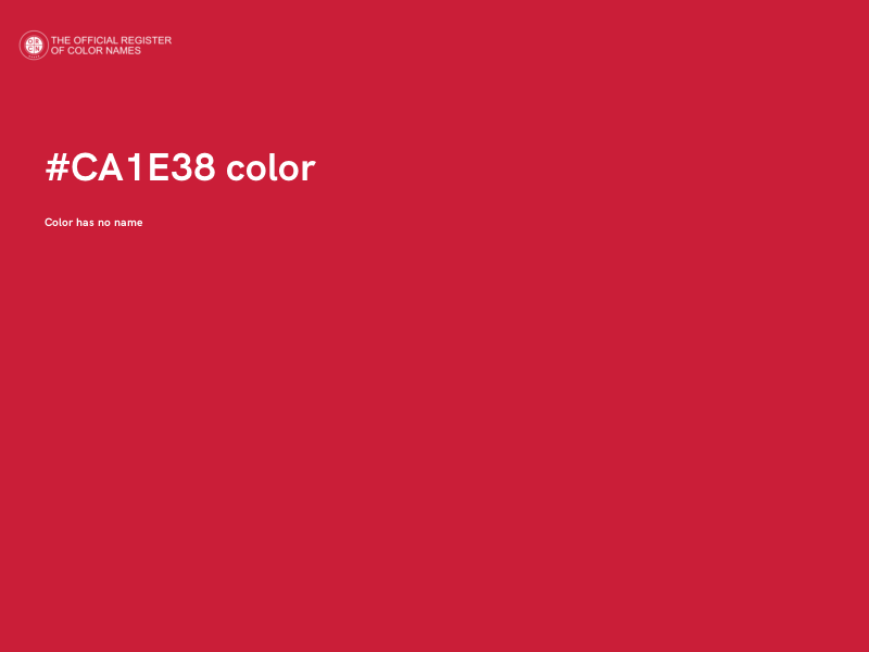 #CA1E38 color image
