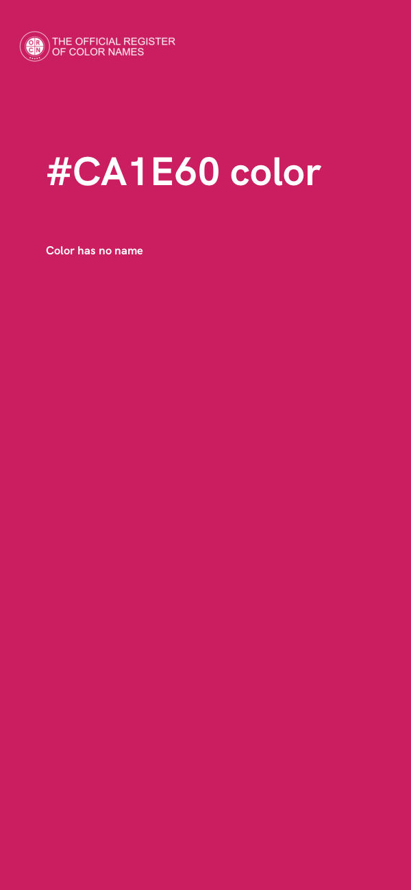 #CA1E60 color image