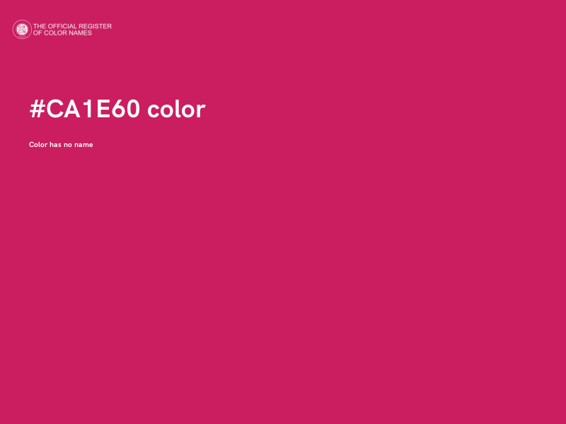 #CA1E60 color image