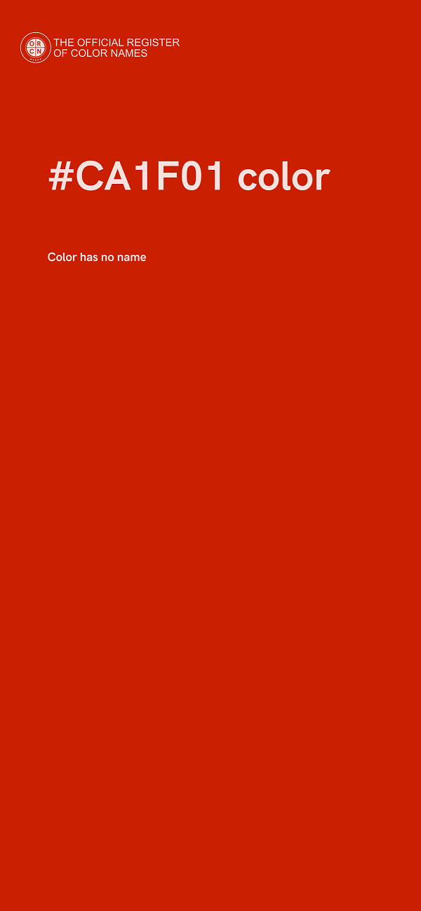 #CA1F01 color image