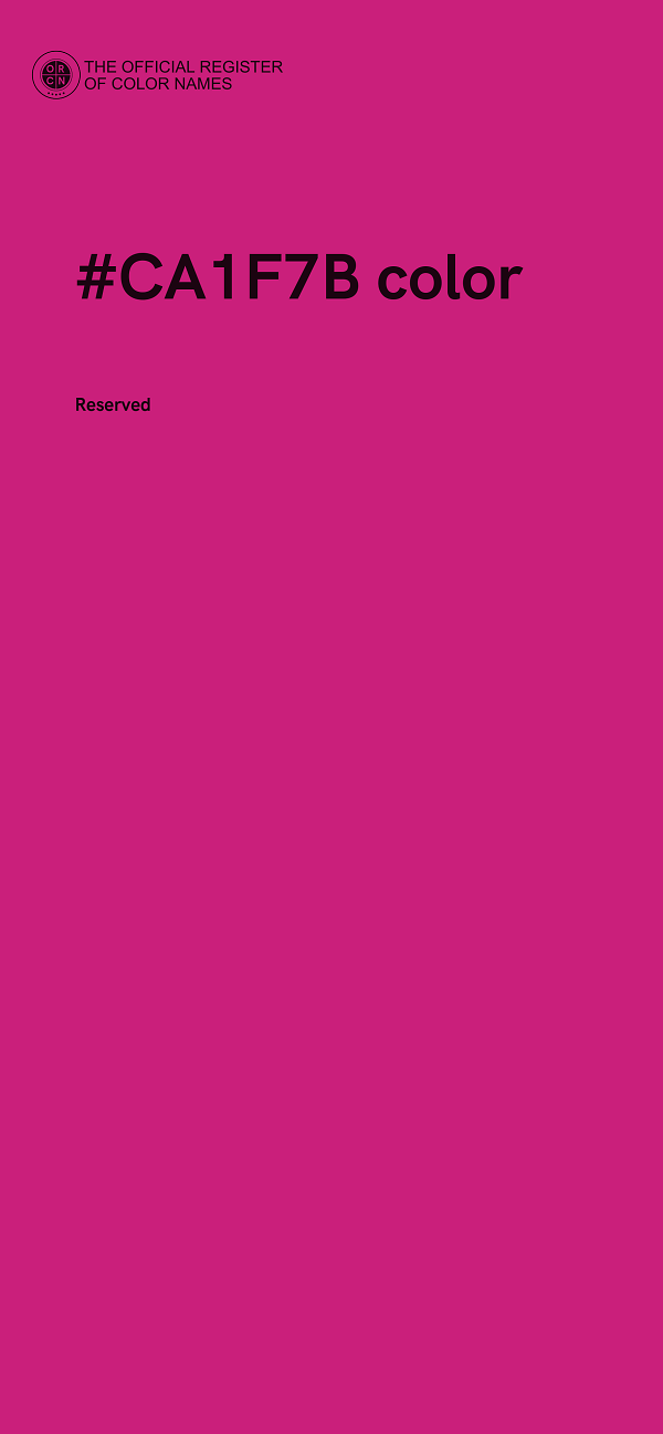 #CA1F7B color image
