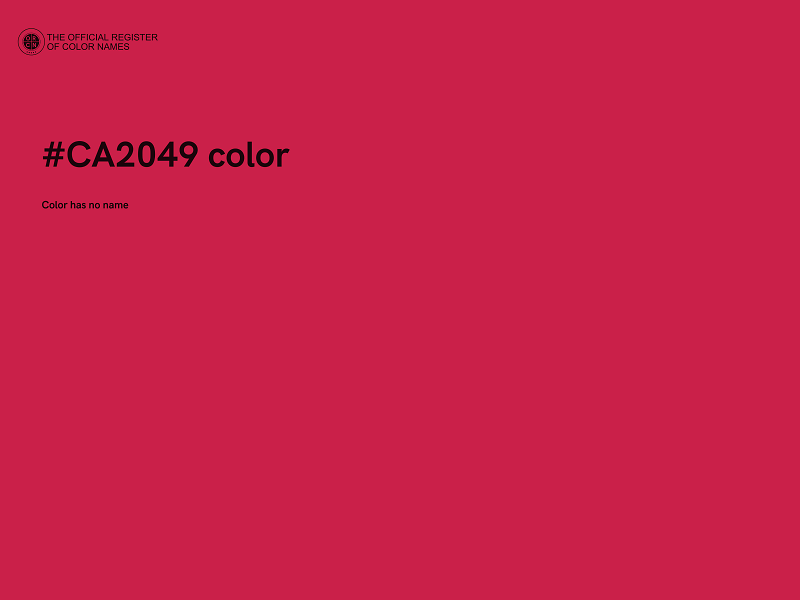 #CA2049 color image