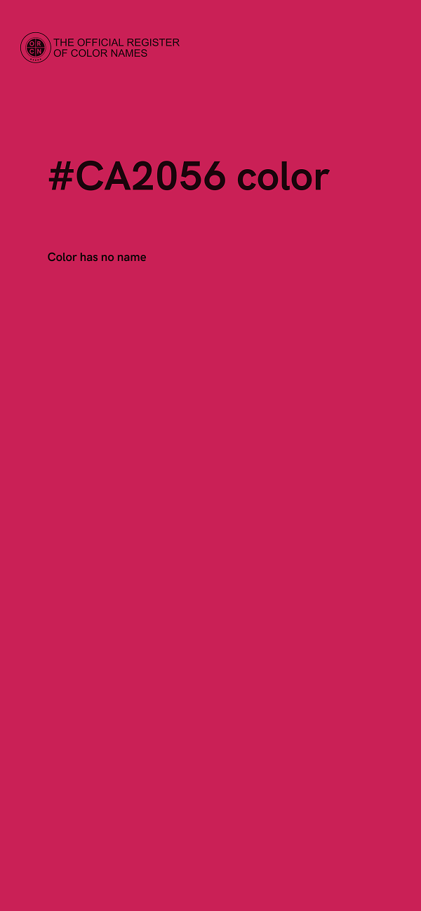 #CA2056 color image